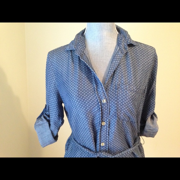 Anthropologie "cloth and stone" denim tunic - Picture 2 of 15